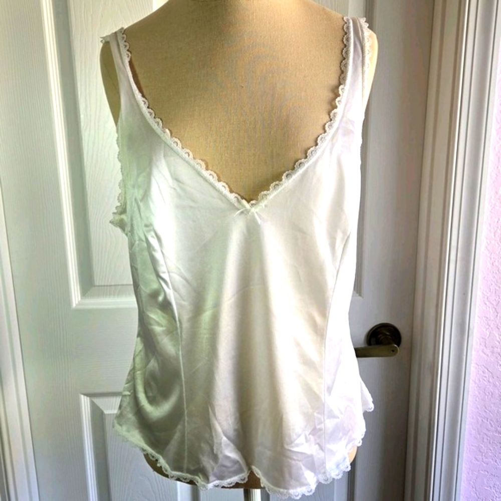 Warner's Perfect Measure Vintage Camisole Shirt‎ Cream Cami Top Size 38 Lingerie